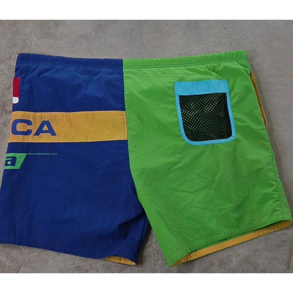 Vintage Y2K Nautica Scuba Swim Trunks Shorts Lined Size XL 50